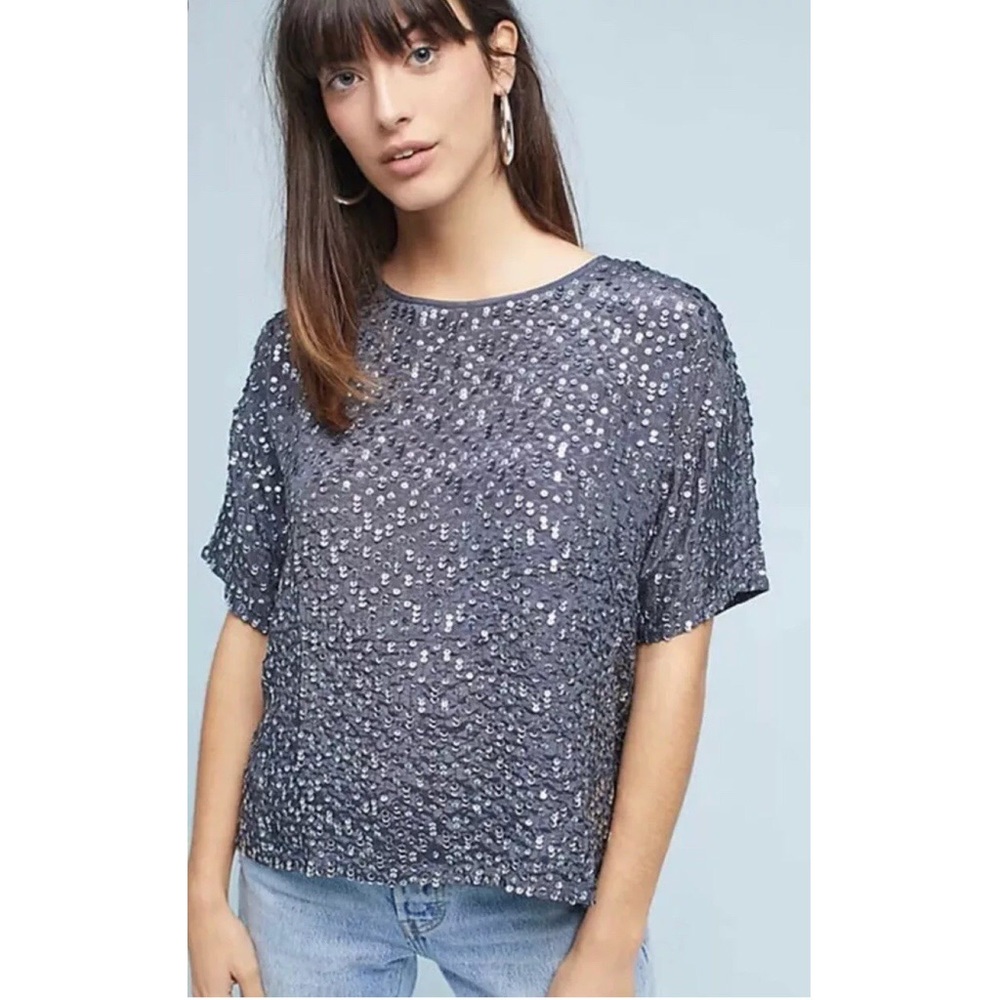 Velvet by Graham & Spencer Lynne Sequin Top
